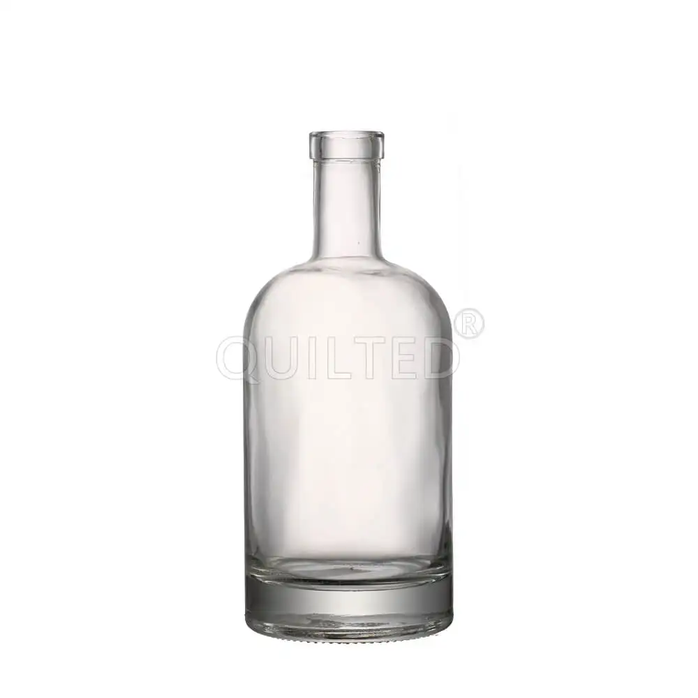 Xuzhou Empty 50 100 200 375 500 750 ml 750ml 1 Liter Liquor Bottle Glass Vodka with Cork
