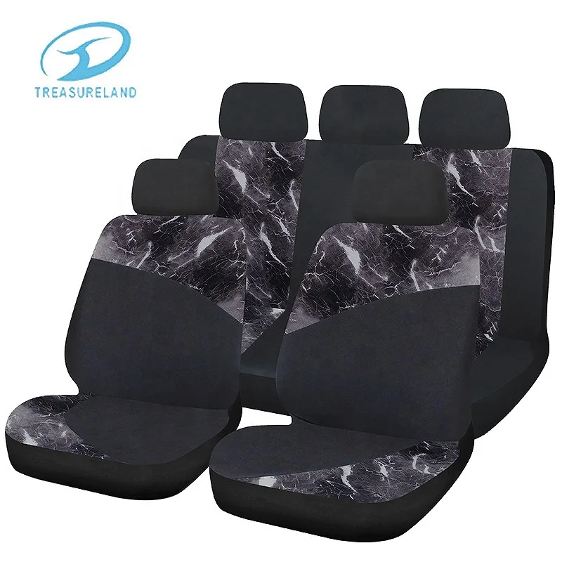 Factory Customized Polyester Full Set Car Seat Full Bench Cover Splicing Car Seat Covers Universal Protection