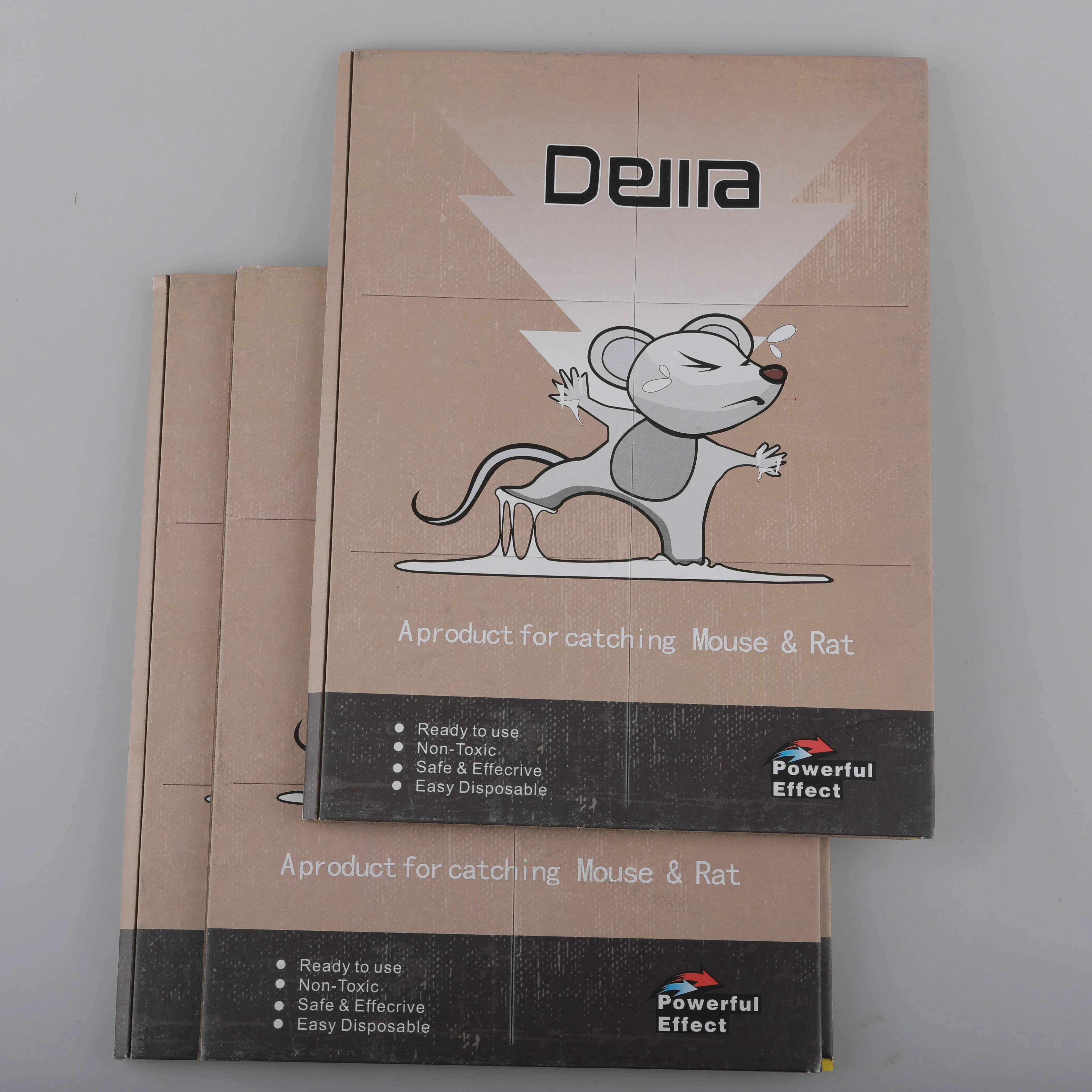 Beige Rat Glue Manufacturer Produces Adhesive Mouse Boards Wholesale Indoor Mouse Traps