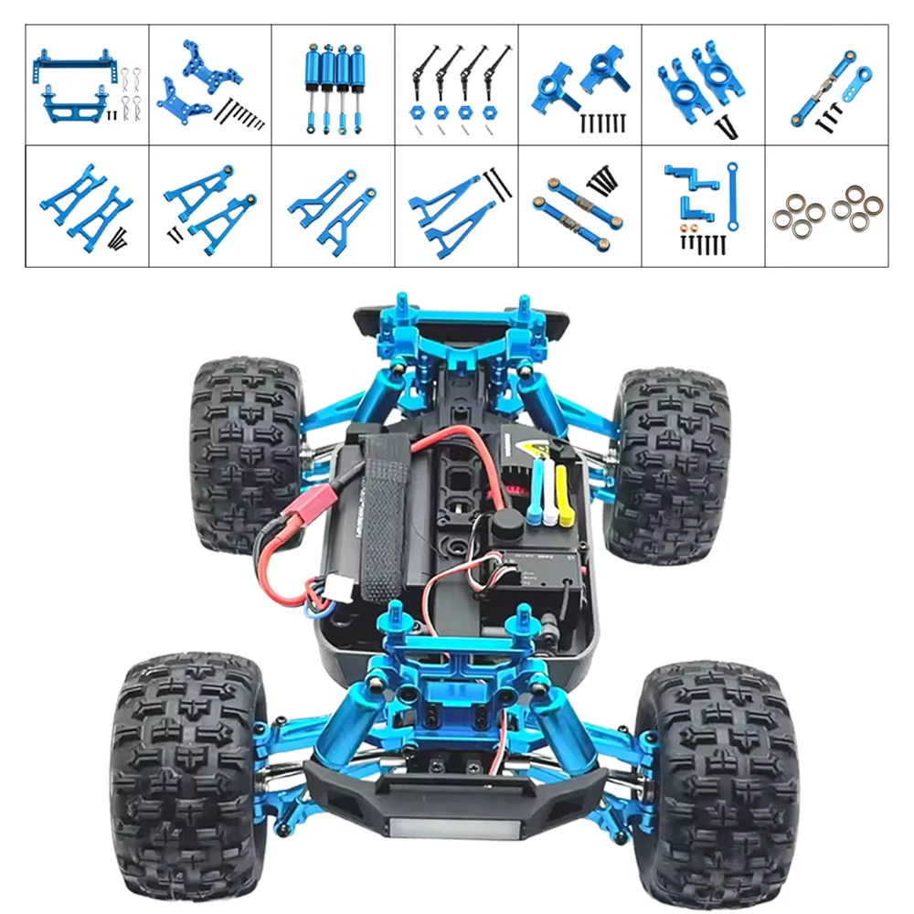 High Performance Metal Multi Type Upgrade All Kinds Kit For MJX 1/16 RC Car 16208 16209 16210 H6V3 M163 Spare Parts