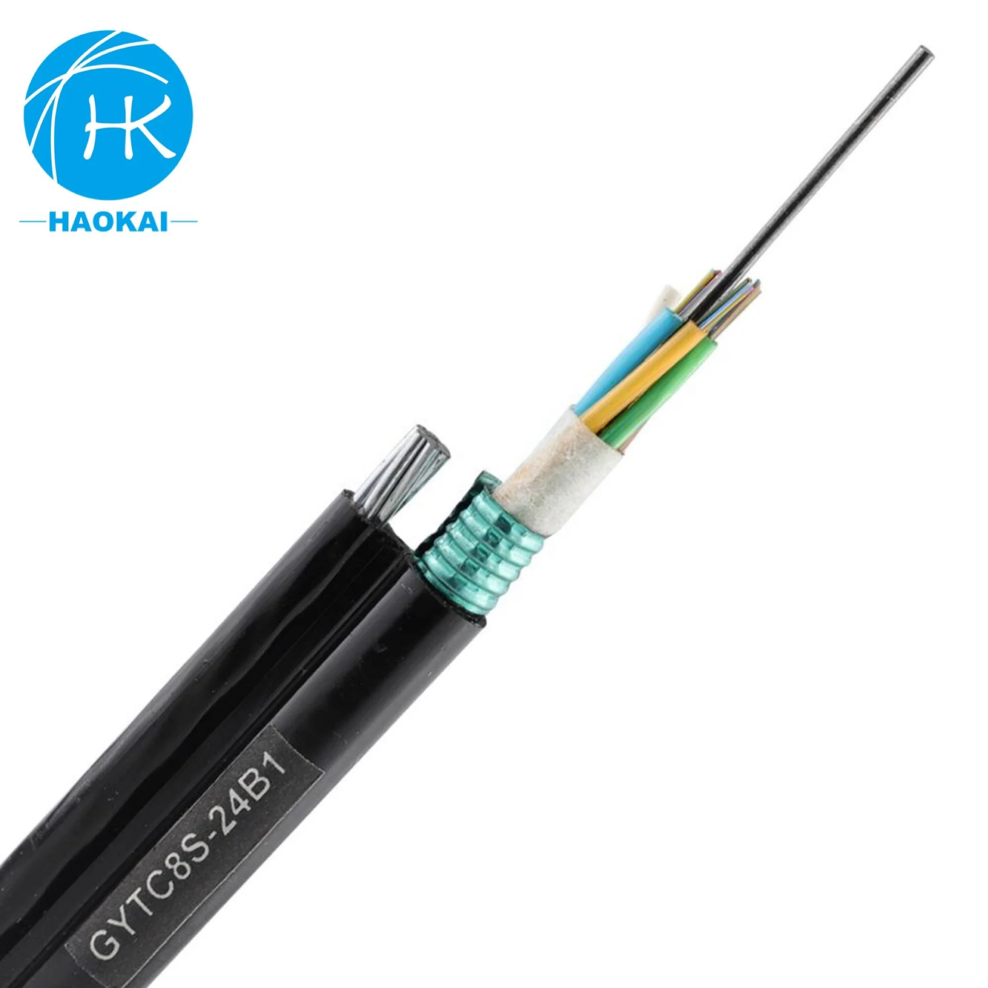 Fibra Gyxtc8s Optical Unitube Armoured Outdoor Duct Production Line Gytc8s Fiber Optic Cable