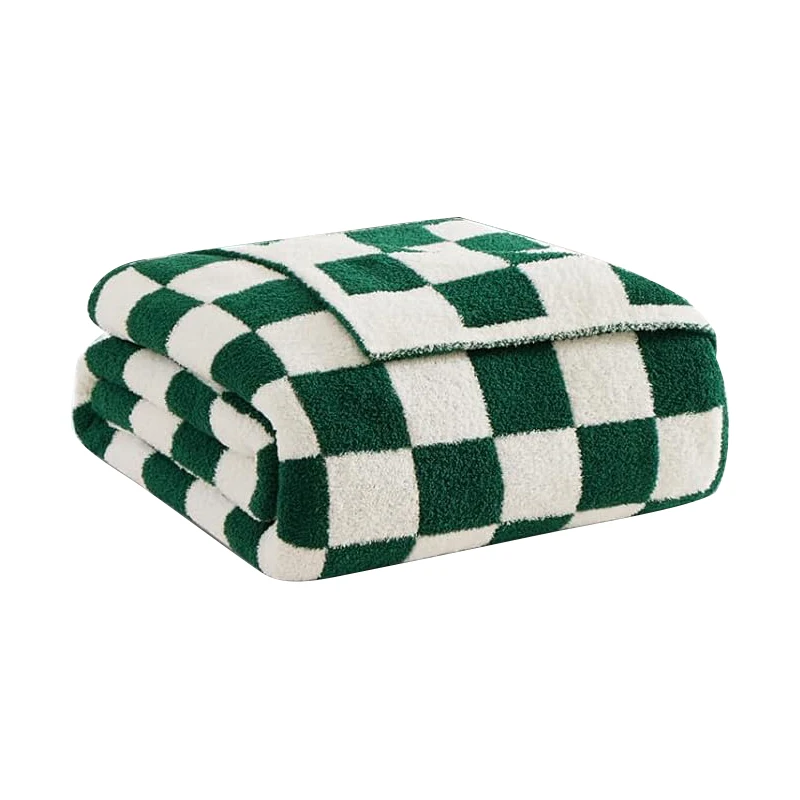 Wholesale All-Season Knitted Sherpa Fluffy Teddy Coral Fleece Blankets for Sofa office