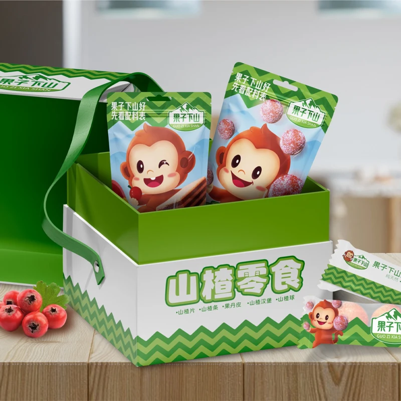 Professional high quality dried snack stick hawthorn bicolourable roll fruit tea with HALAL certificate