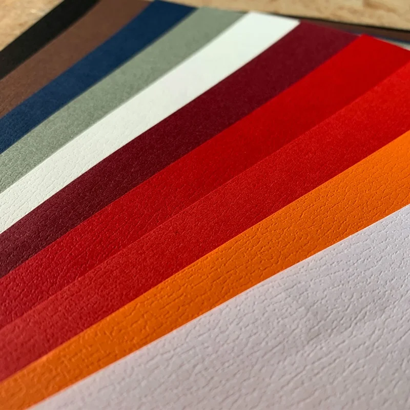 HC Custom printed high quality pure color Linen lines embossed gift wrapping paper roll