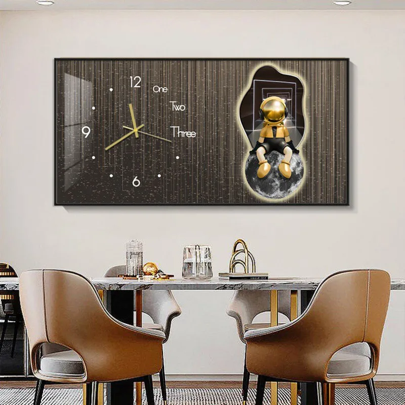 Modern Minimalist Living Room Wall Clock Slightly Luxury Decoration With Quartz Motivity And Resin Body Trending Pocket Watch