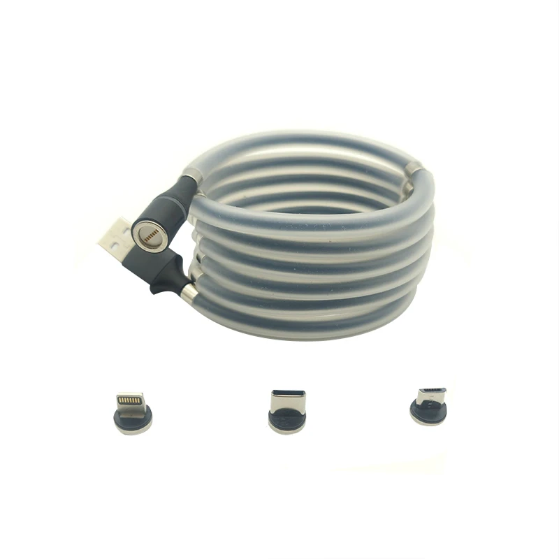 
Self Winding SuperCalla Magnetic Charging Cable for micro type-c iphone 