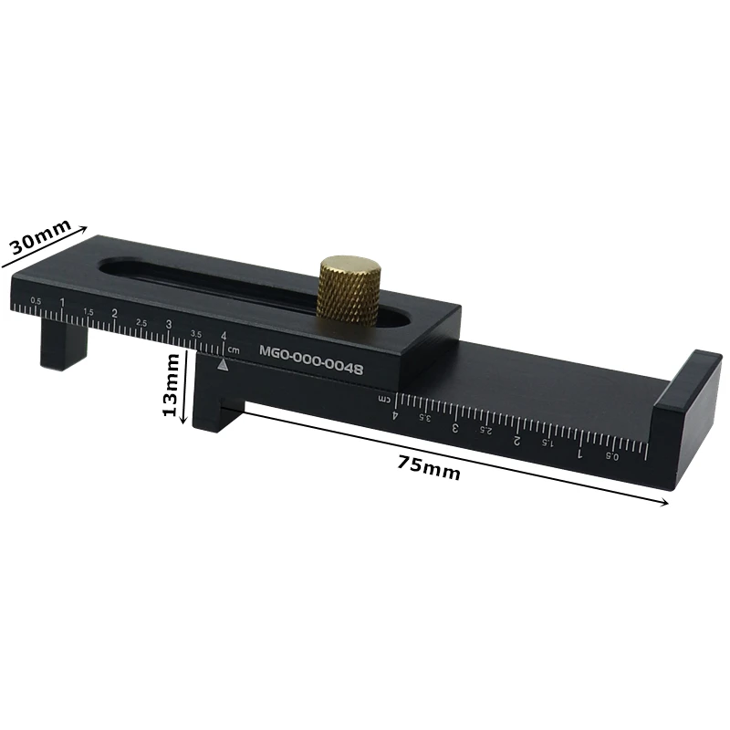 5-40mm Woodworking Mini Gap Gauge Aluminum Alloy Depth Measuring Saw Tooth Ruler Marking Gauge Measuring Tools