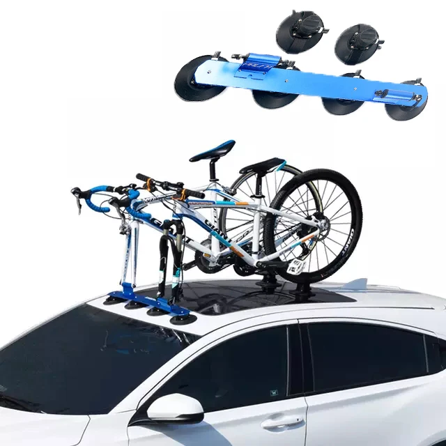 Fast Shipping Car Roof-Top Suction Carrier Bicycle Rack For Mountain MTB Road Bike Hub Quick Install Vacuum Chuck Fixing