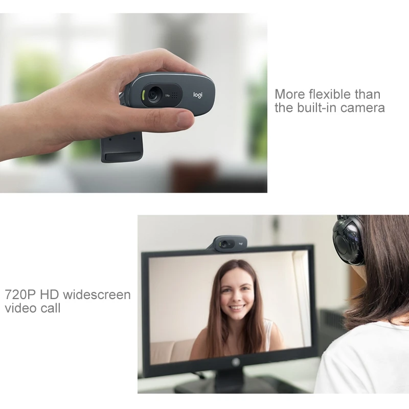 Веб-камера Logitech C270 HD базовая веб-камера 720p для