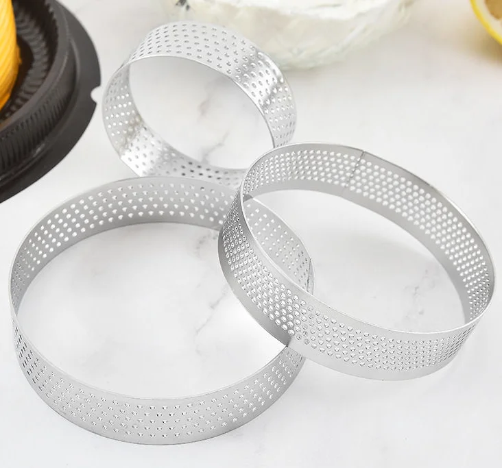 Инструмент для выпечки 304 кольцо для Мусса из нержавеющей стали с круглым отверстием французская башня кольцо для торта сыра tart кольцо