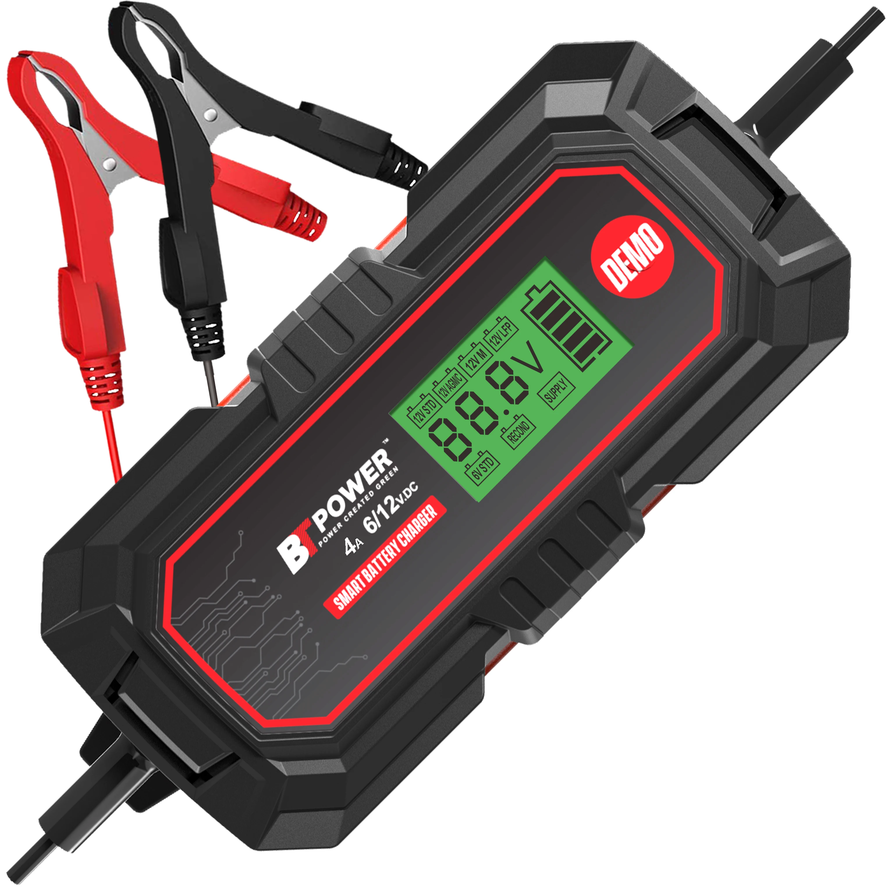 4A 6/12V Automatic portable car battery charger multi-function battery charger