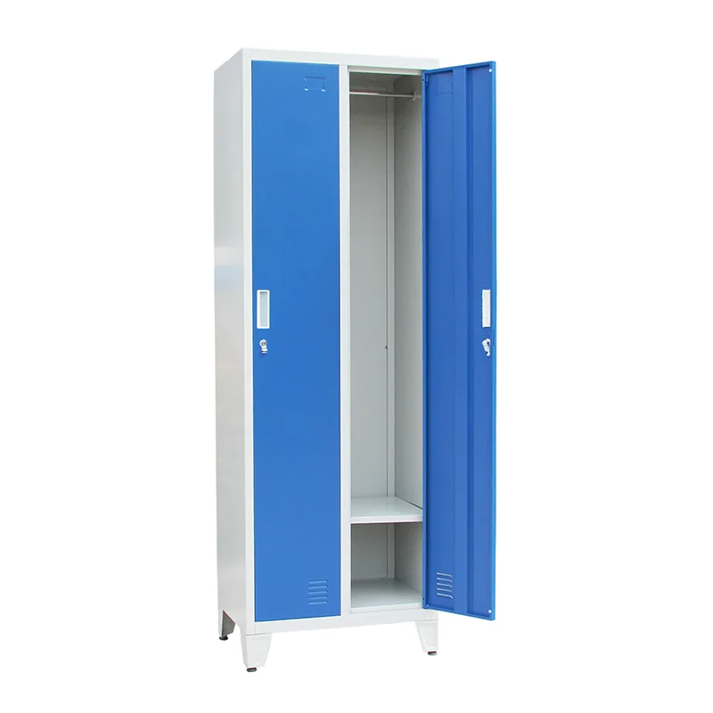 Office Furniture Metal Steel Locker Cabinet Clothes Wardrobe Customized Hanger mirror Bedroom KD Structure
