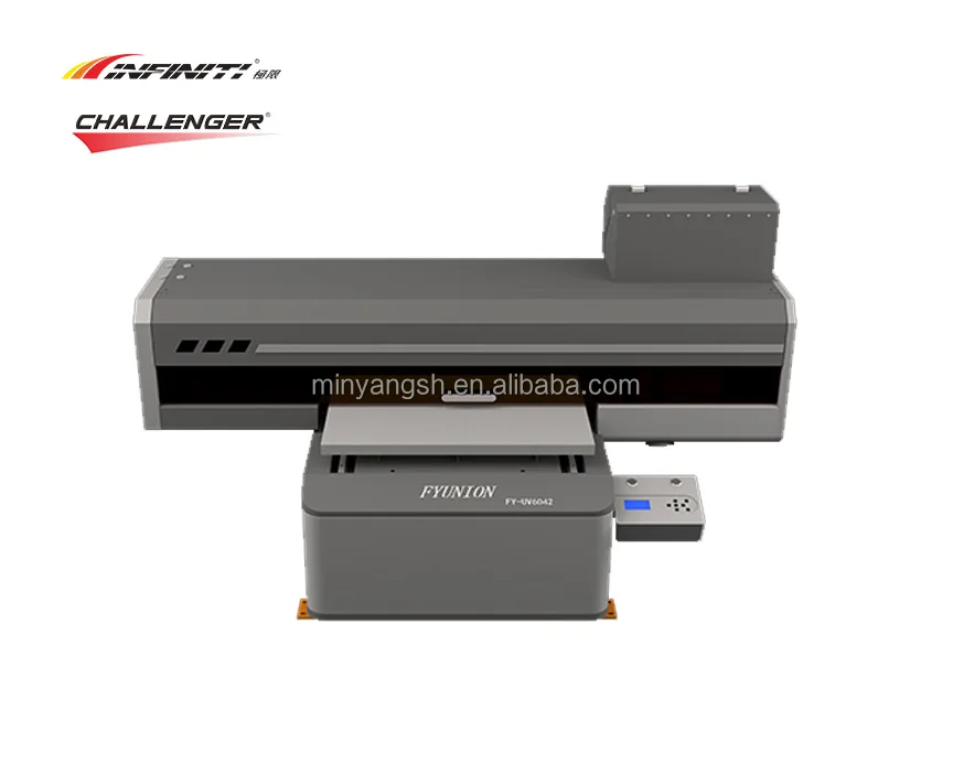 Infiniti FY-6042F A4 Mini UV Flatbed Printer For Phone Cover bottle Toy making cosmetics gift Printing