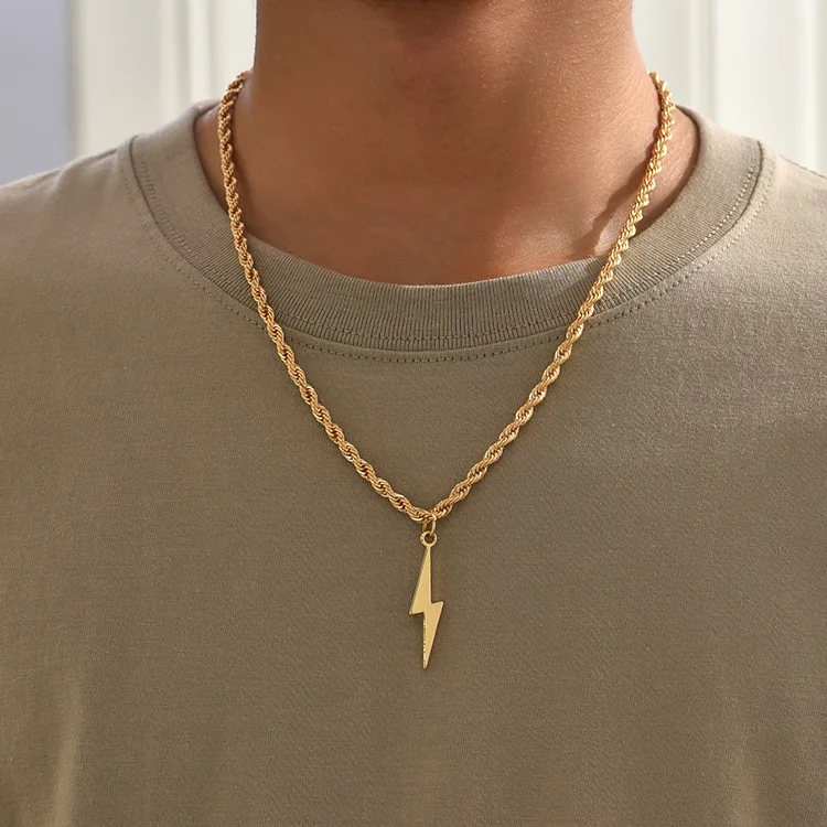 Custom OEM ODM Personalized Design 18K Gold Plated Moissanite Twisted Rope Necklace Stainless Steel Silver Jewelry Manufacturers