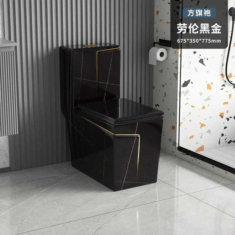 Chaozhou factory toilet marble black gold toilet with big pedestal basin sanitary ware washroom wc