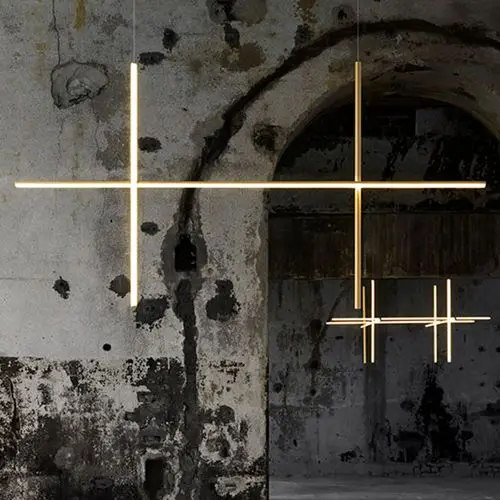 JYLIGHTING Custom Nordic Minimalist LED Pendant Light Gold Chandelier for Hotel Villa Living Room Dining Kitchen Applications