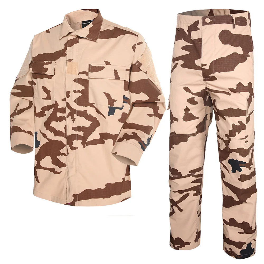 XINXING Outdoor Training Camo Combat Clothing ACU Tactical Uniform Chad 2 Colors Desert Camouflage Uniform