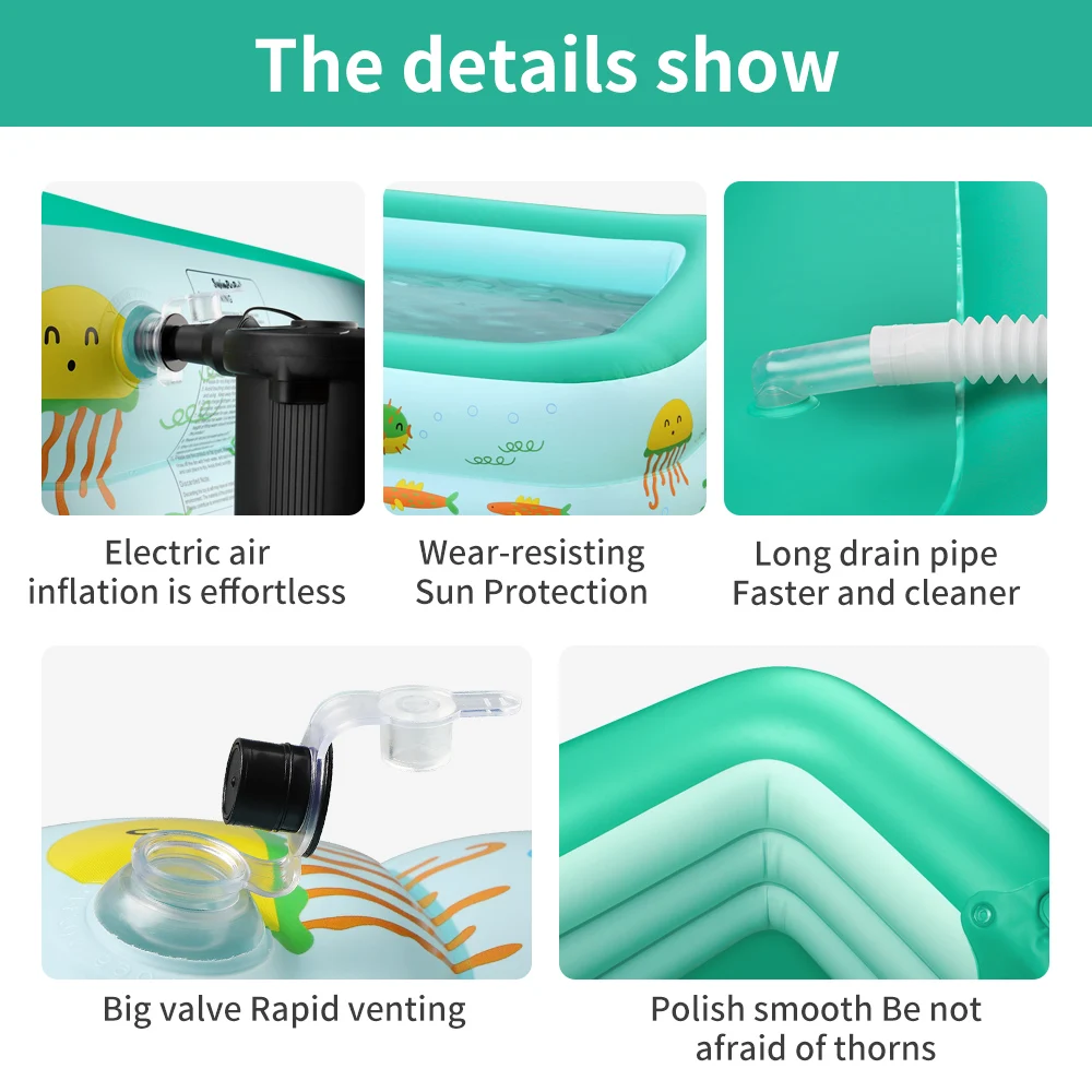 Swimbobo Good Quality Baby Leisure Inflatable Swimming Pool Kids PVC Swim Pools Family Accessories For Summer Outdoor
