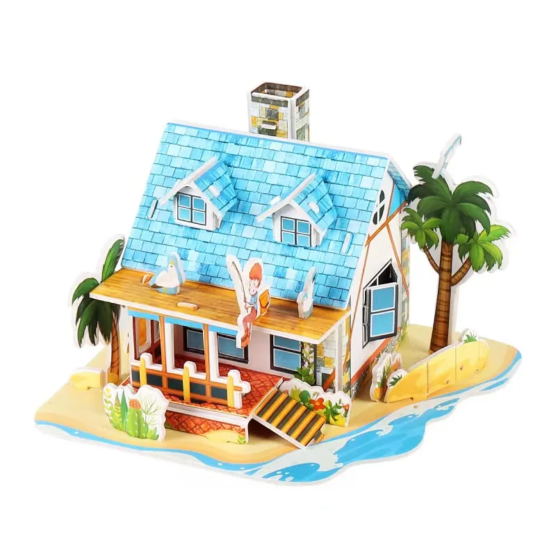 2024 Hot 3D Paper Puzzle Amusement Park Puzzle Educational Toys Promotional Gifts For Kids