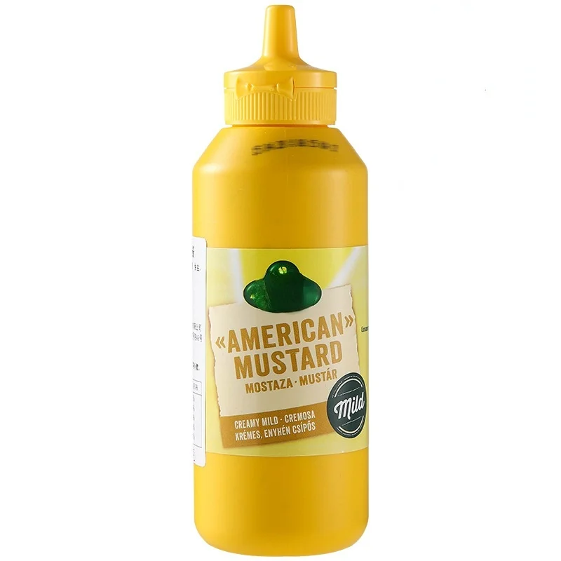 Американский горчичный соус, 255 г, сэндвич-бутылка для салата, хот-дога, суши, соус для барбекю желтого горчичного цвета