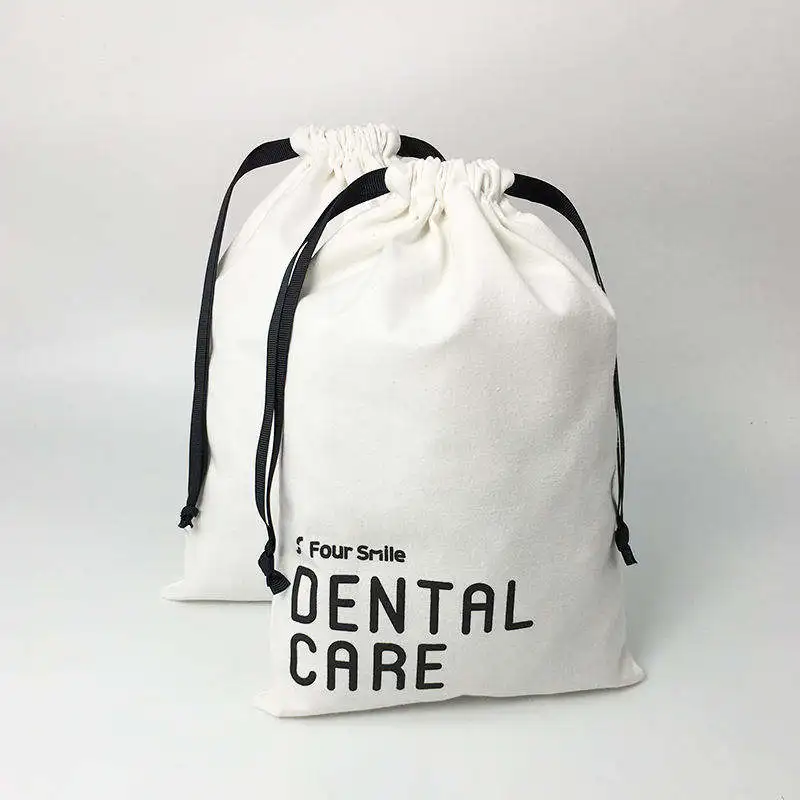 Wholesale Promotional Eco Friendly Storage Custom Logo Printed Gift Soap Linen Candle Canvas Pouch Cotton Drawstring Dust Bag