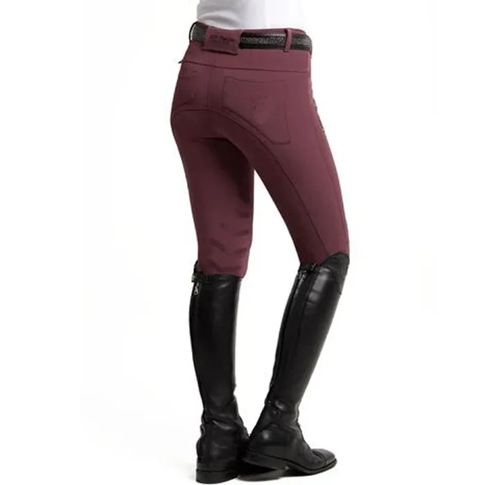 
OEM custom ladies silicone leggings white horse riding breeches 
