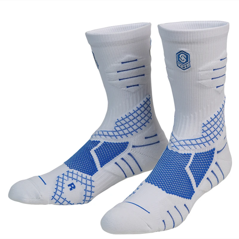 Cheap Wholesale Socks Embroidery Custom Basketball Terry Cushion Boys Sport Socks Cotton