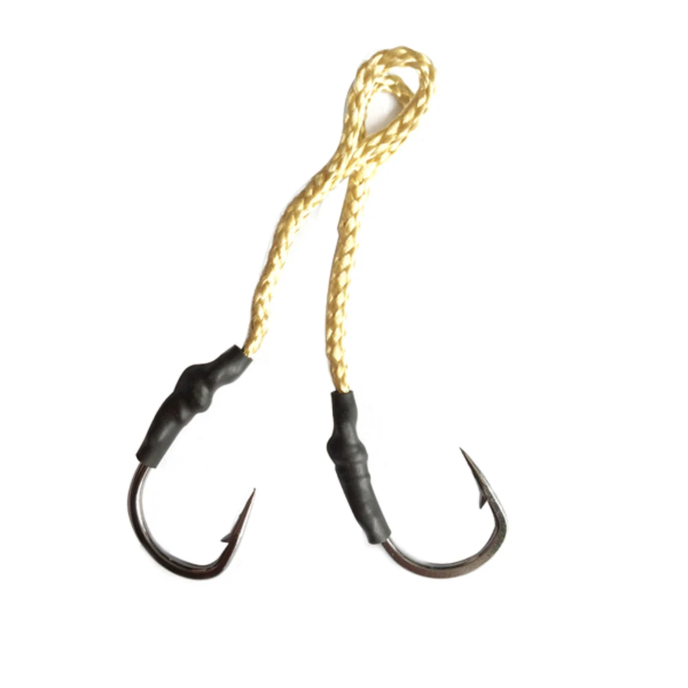 Wholesale Fishing Tackle 1/0 2/0 3/0 4/0 5/0 6/0 7/0 8/0 9/0 10/0 10827 Hook with Dyneema Line Assist Jig Hook