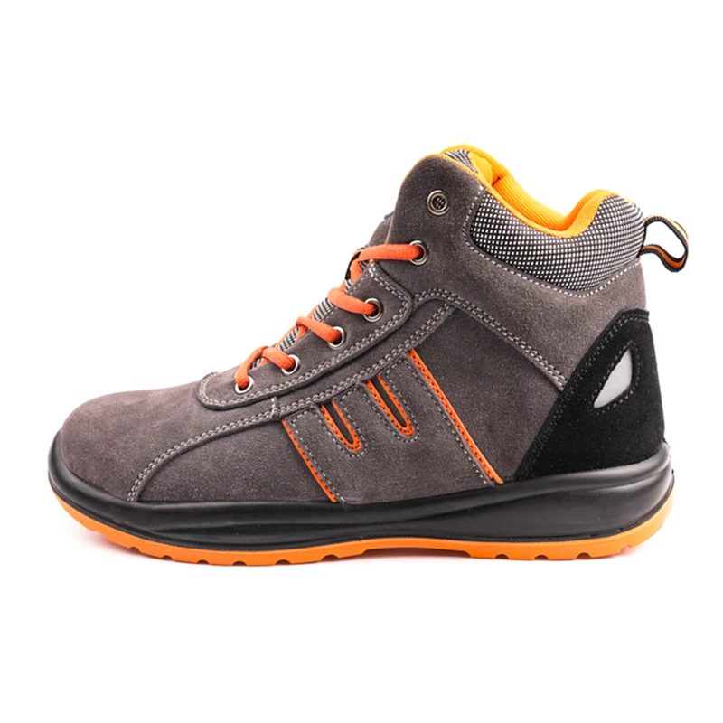 Sport Suede leather slip-resistant safety steel toe construction security work shoes