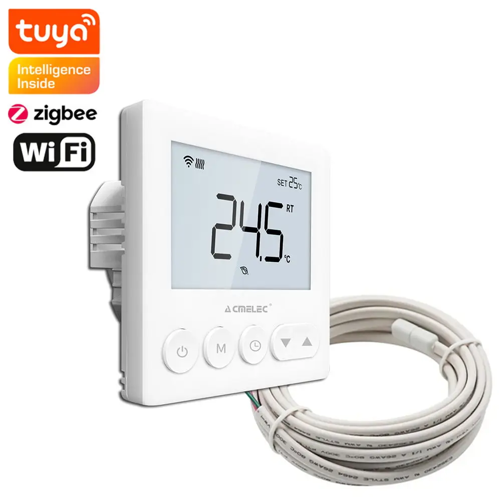 China Manufacturer Cheap OEM ODM Tuya Smart Wifi Electric Water Floor Heating Thermostat Gas Boiler Heating LCD Thermostat