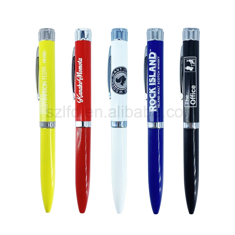 Company Advertising Promotional Customized Logo Laser  LED multi-functional pen Projector Ballpoint Pen
