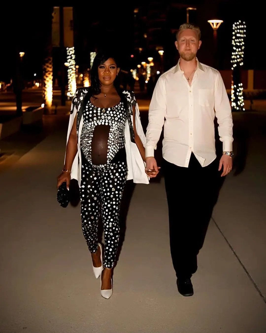 NOVANCE Y2141-B Jumpsuit Women Plus Size Diamond Crystal Bling Bodysuit Black Heel Leggings Square Collars Apparel Womens Wear