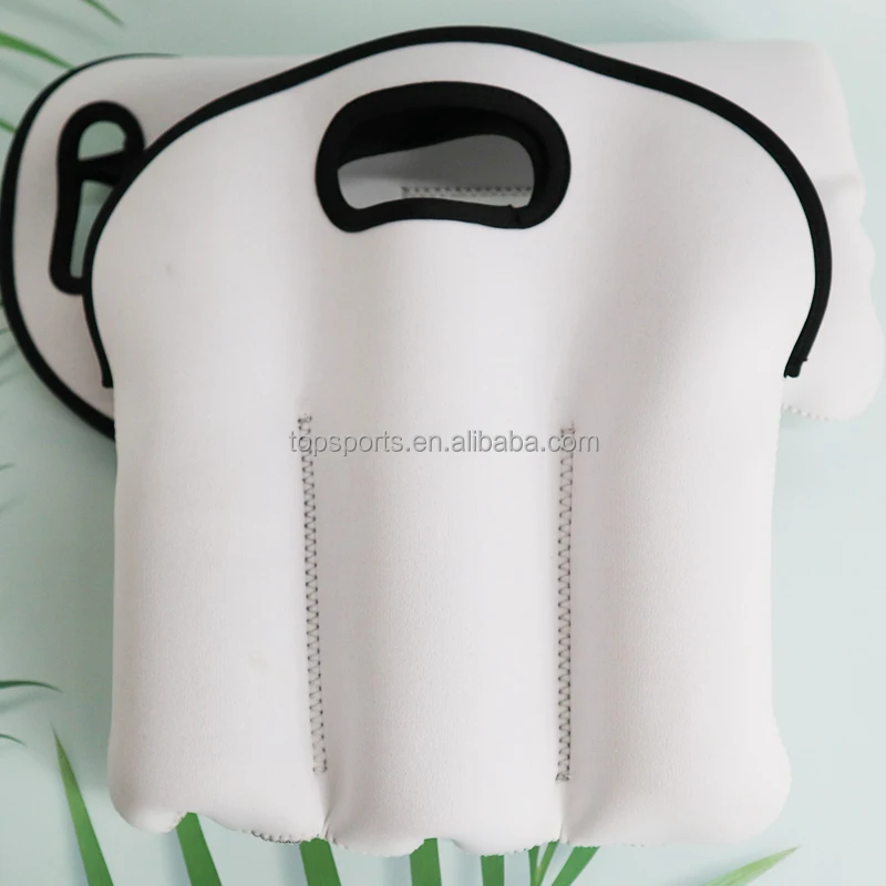 Set of 3 Wine Beer Bottle Holders ,White Blank Neoprene Wine Beer Bag for DIY sublimation Heat Transfer Printing