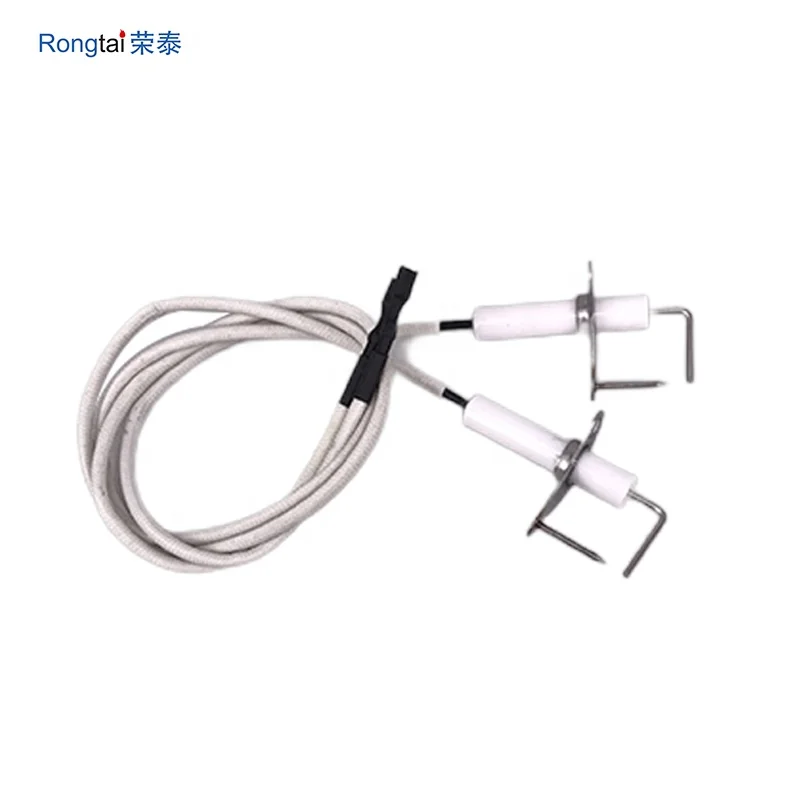 Glazed 95% Alumina Ceramic Ignition Needle Spark plug Electrode For BBQ Gas
