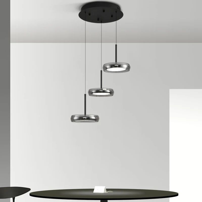 New Design Minimalist Wholesale Line Chandelier Kitchen Island Hanging Lamp 3 LightPendant For Dining Room
