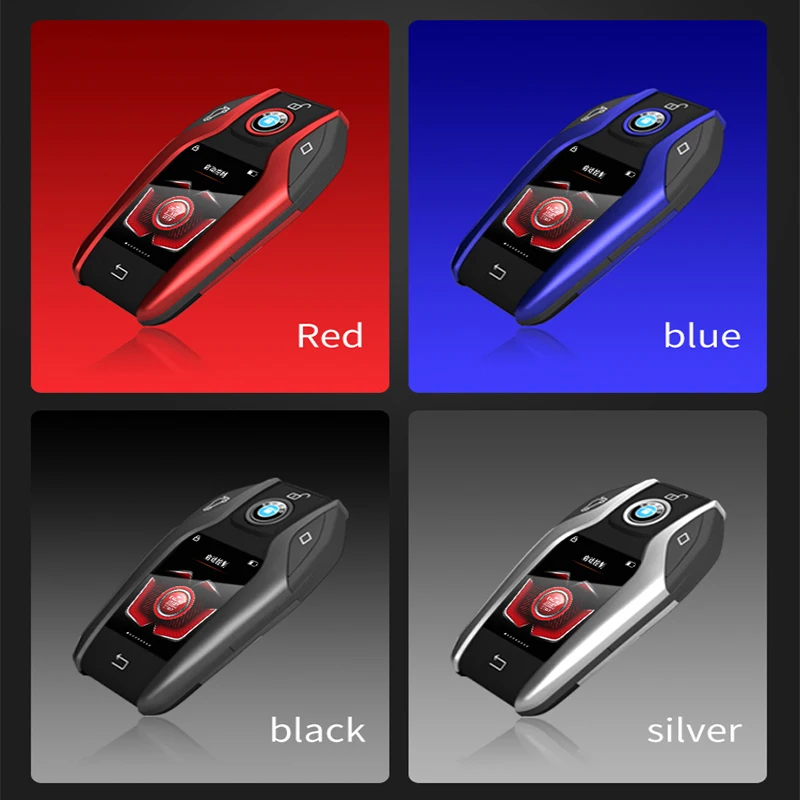 LCD Display Smart Remote Control Open Trunk Vehicle Key Keyless Entry System Modification Touch Vehicle Keys