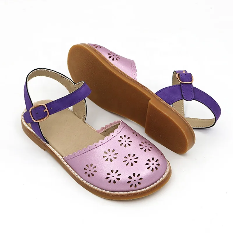 Coral Children flat Sandals Toddler Baby Girls Sandal Summer New Girls Beach Sandals