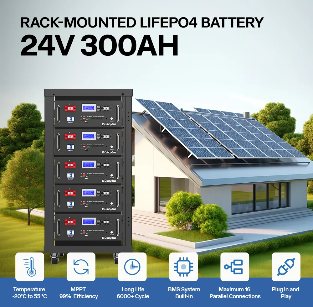 Bullcube batterie 24 В lifepo4 100ah 150ah 200ah 280ah 300ah 400ah 500ah литиевая батарея