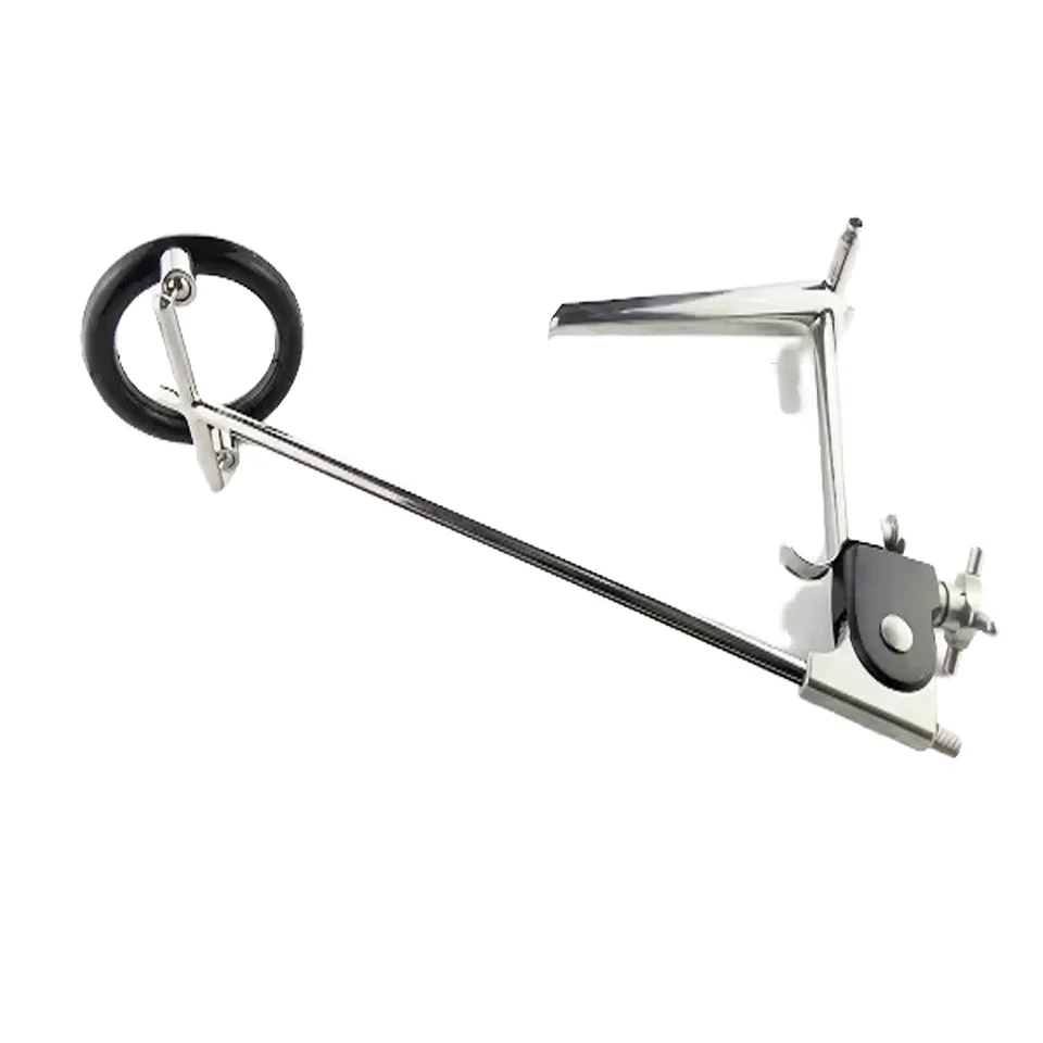 Stainless Steel Self-Retaining Laryngoscope Holder Fiber Optic Surgical Instrument for Ears Eyes Nose and Throat