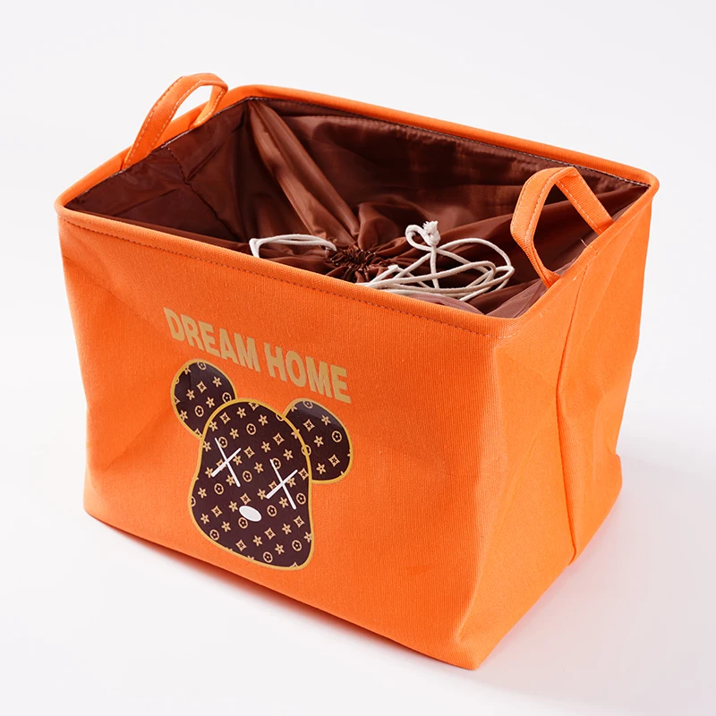 Custom Folding Soft Closet Organizer Felt Box With Lids And Handle For Storage