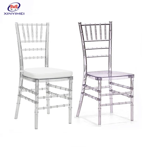Cheap Ghost Clear Transparent Acrylic Resin Chiavari Chair For Wedding Event