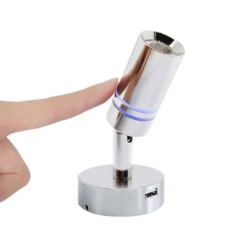 adjustable led usb rechargeable RV reading lamp wall mount bedside headboard mount reading lamps