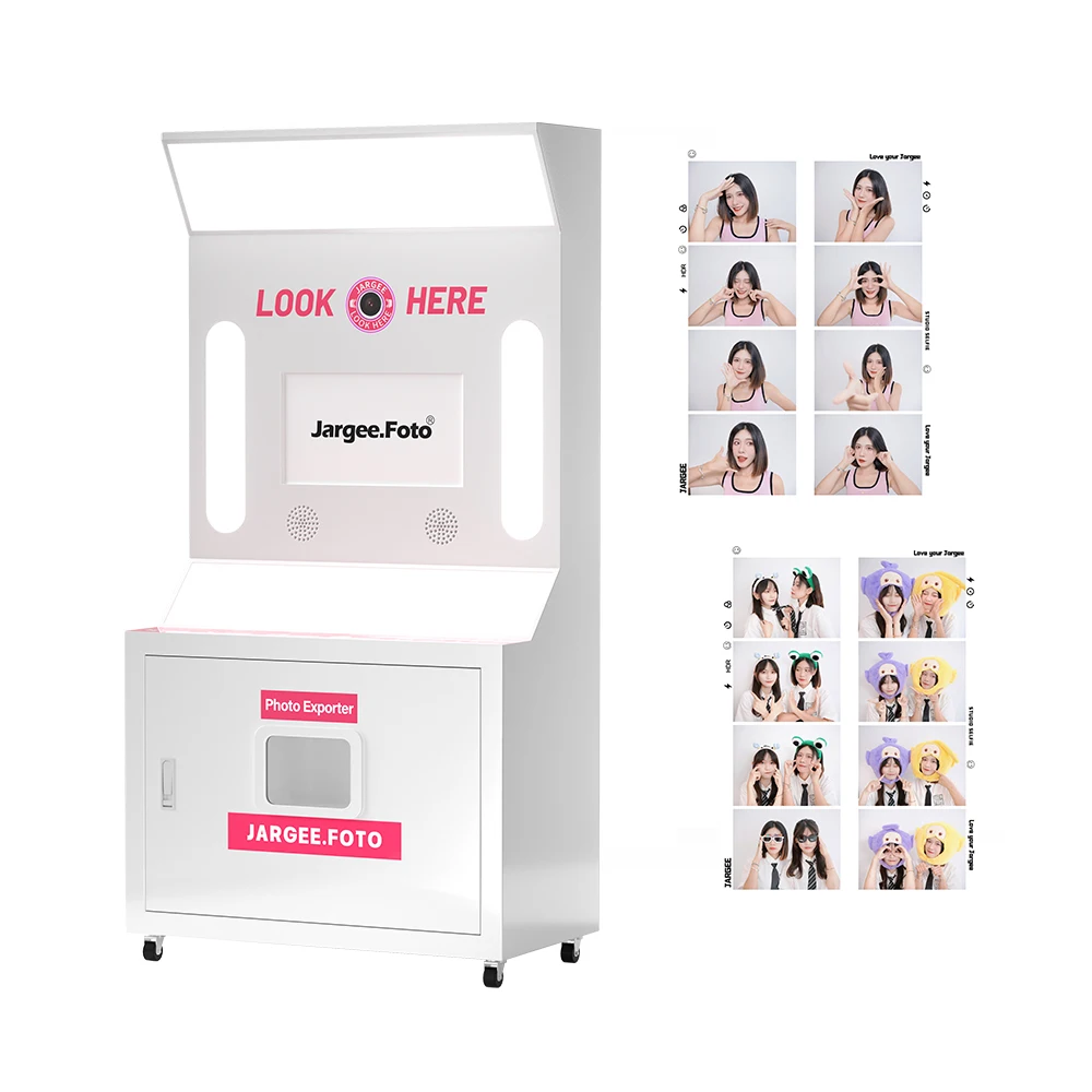 Camera Grade Beauty Light Photobooth Portable Self Service Interactive Korea Photo Booth Machine