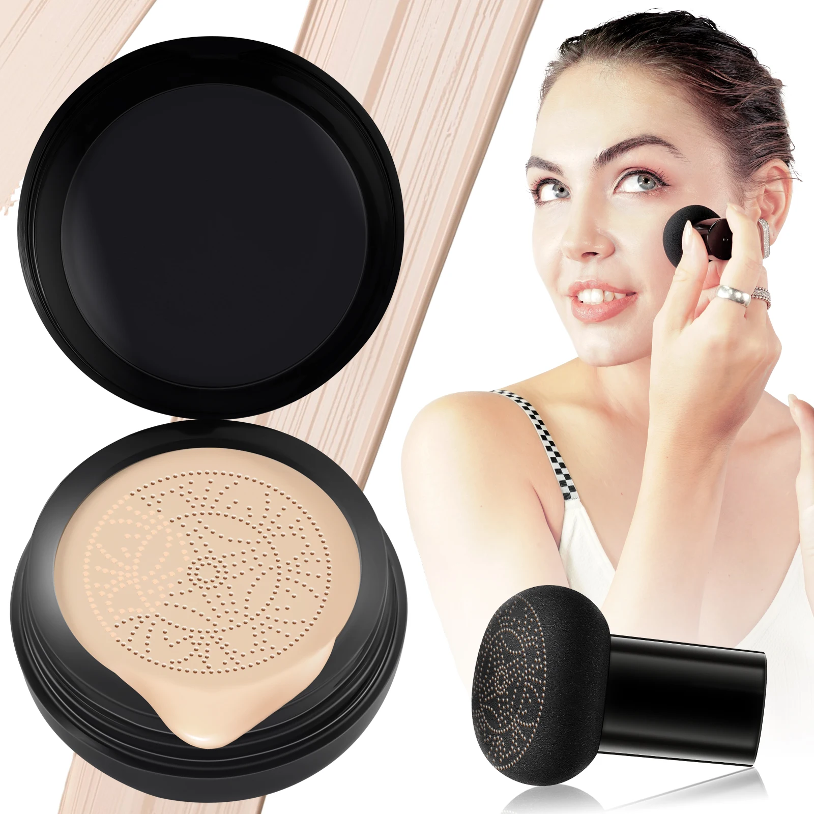 ELAIMEI High Quality Air Cushion CC Cream Mushroom Head Foundation For Women Makeup