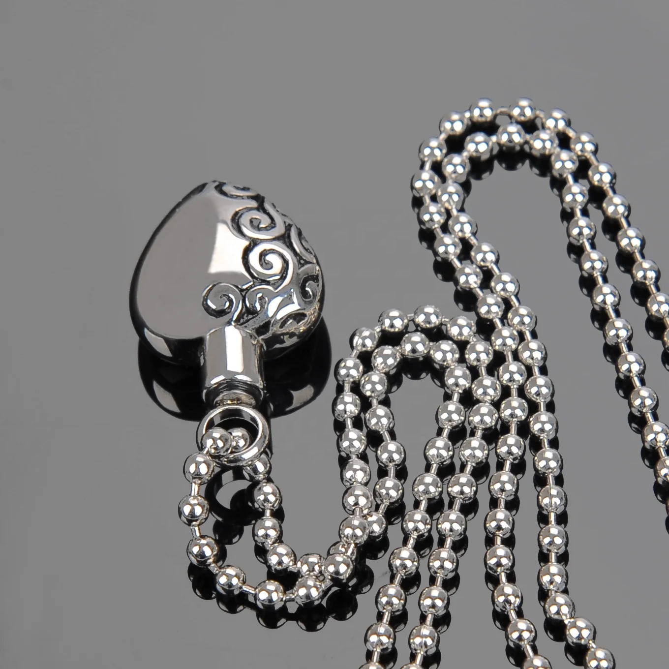 Heart necklace wholesale cheap necklace silver stainless steel jewelry custom stainless steel jewelry