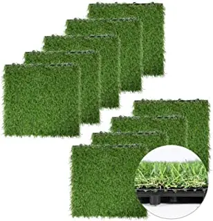 Hanwei grass 12x12 Turf puzzle  artificial grass interlocking artificial grass  tiles indoor for dogs