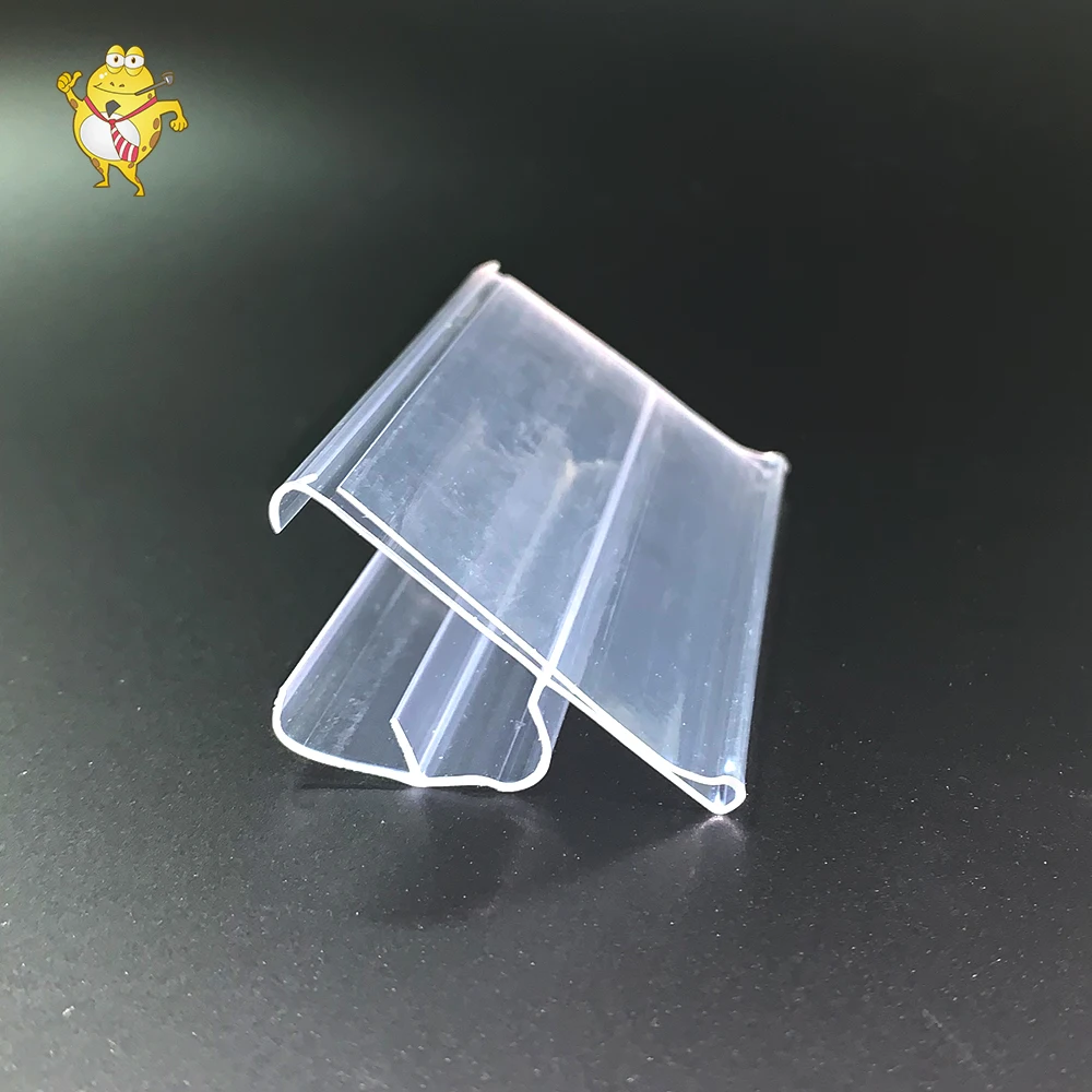 LAO HA MA  custom manufacture glass shelf data strip label holder for supermarket