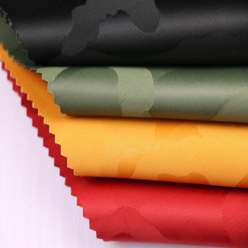 100%nylon oxford jacquard fabric High Quality 3layer  nylon camo jacquard fabric complex with knitted fabric