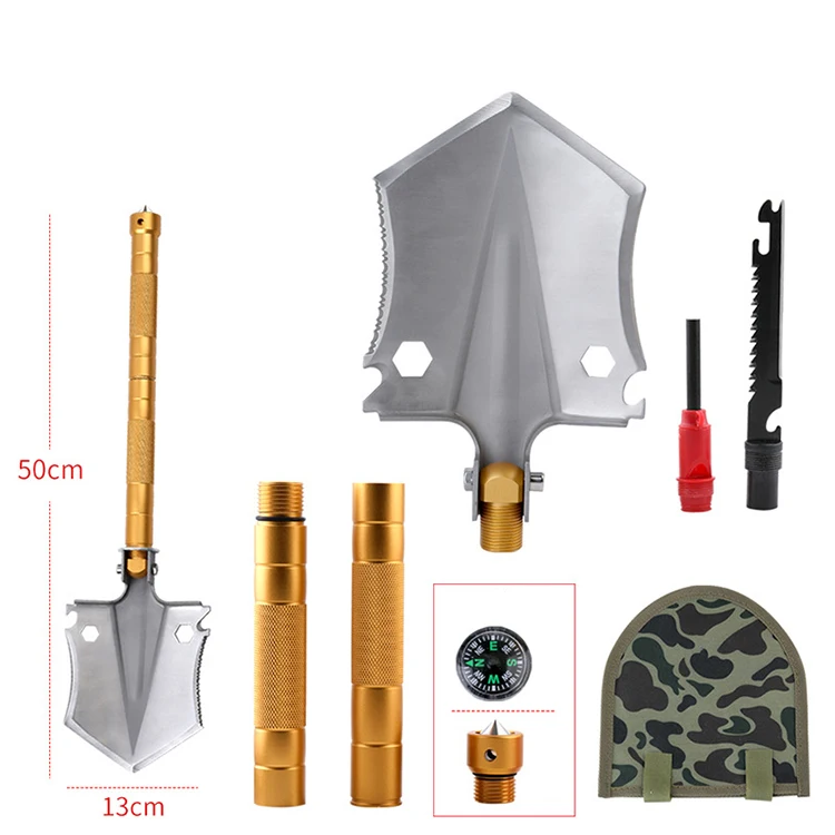Outdoor Multi Purpose Engineer Garden Digging Military Industry Camping Survival Foldable Shovel