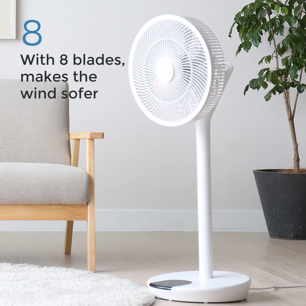 Wholesale Rotation 16 Inch Height Adjustable Plastic Pedestal Blade Electric Floor Standing Fan with Remote Control